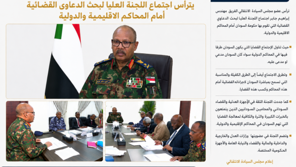 اجتماع اللجنة العليا: قضايا السودان أمام المحاكم الدولية